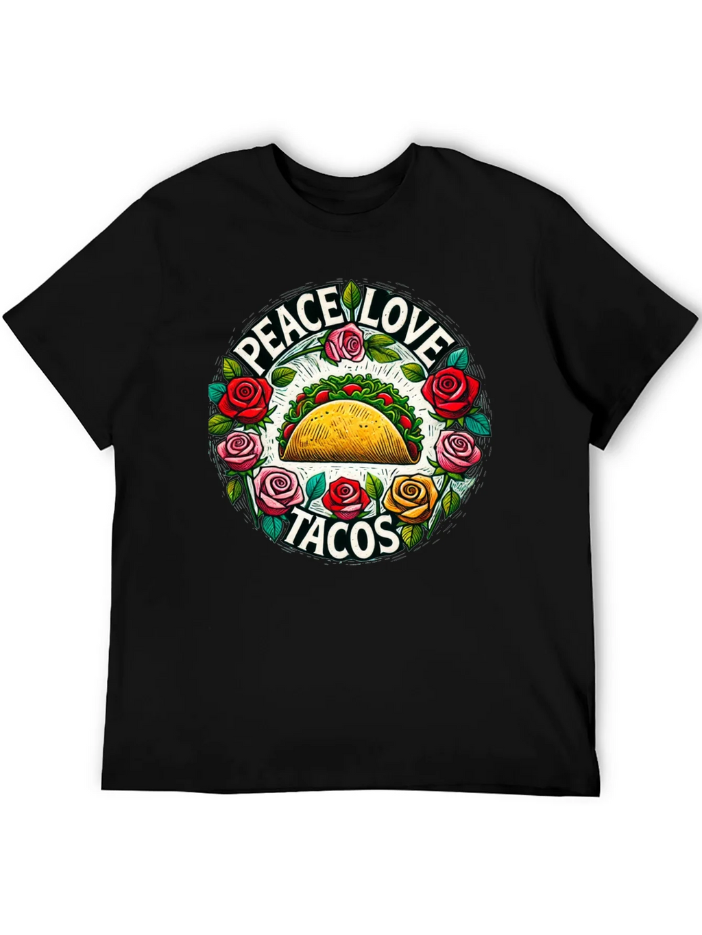Peace Love Tacos Graphic Tee product image 5