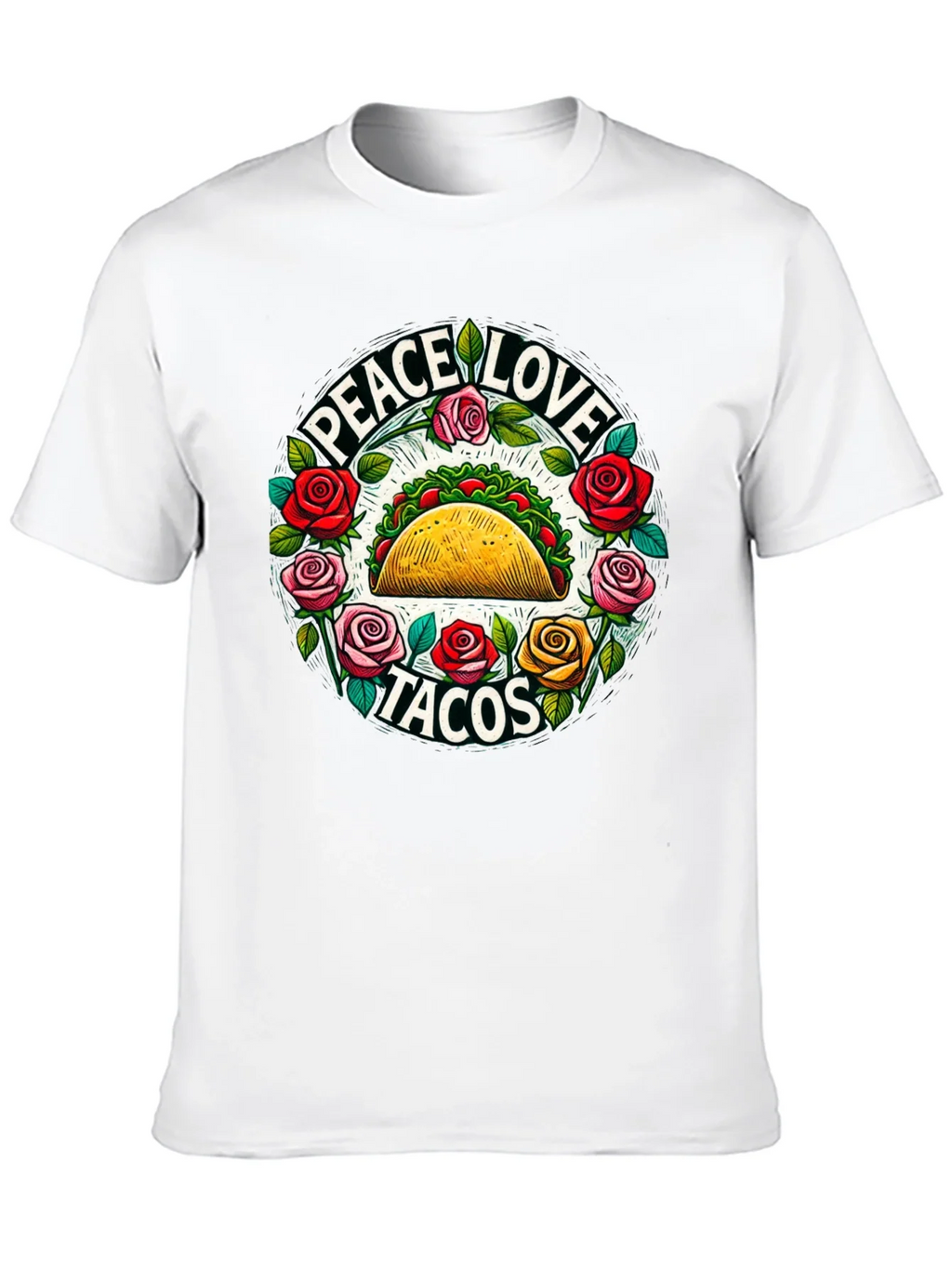Peace Love Tacos Graphic Tee product image 9