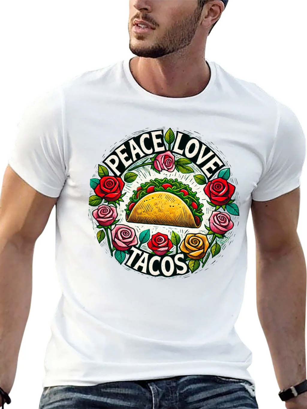 Peace Love Tacos Graphic Tee product image 12