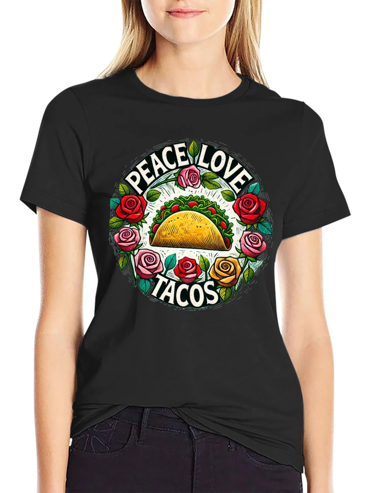 Peace Love Tacos Graphic Tee product image 2