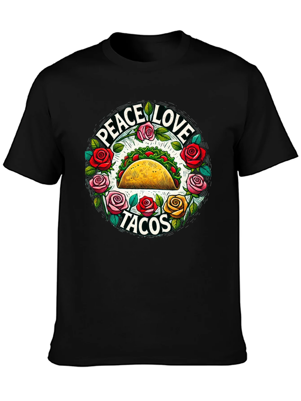 Peace Love Tacos Graphic Tee product image 3