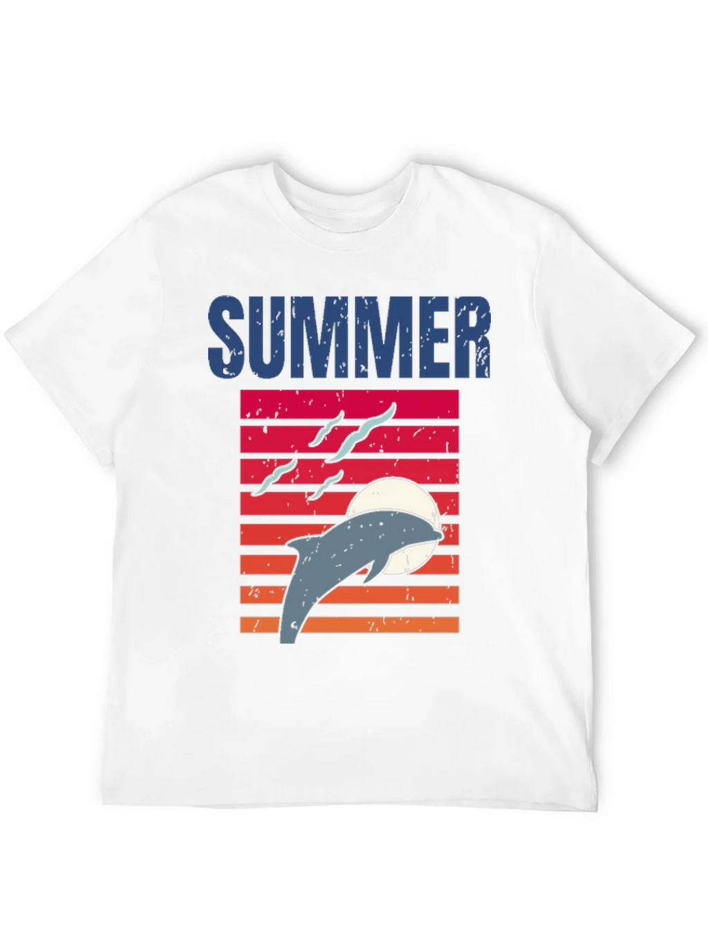 Summer Dolphin Sunset Graphic T-Shirt product image 11