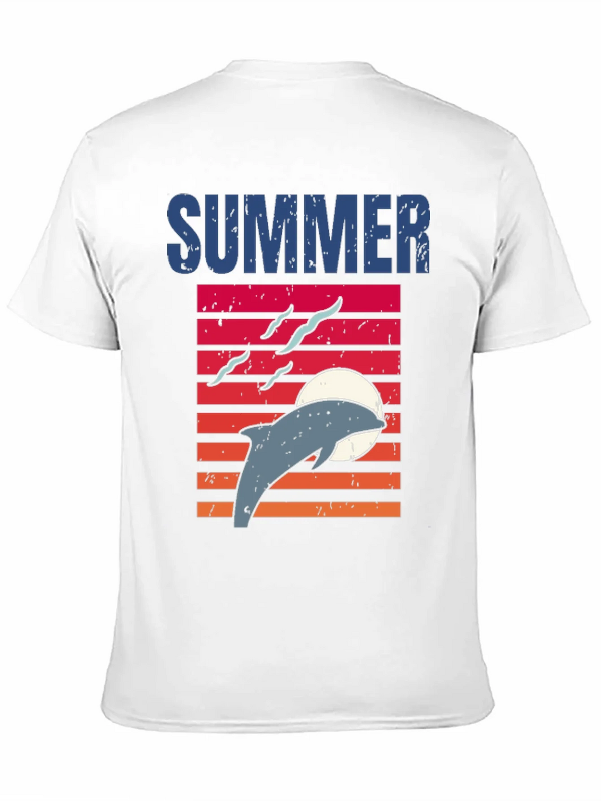 Summer Dolphin Sunset Graphic T-Shirt product image 10