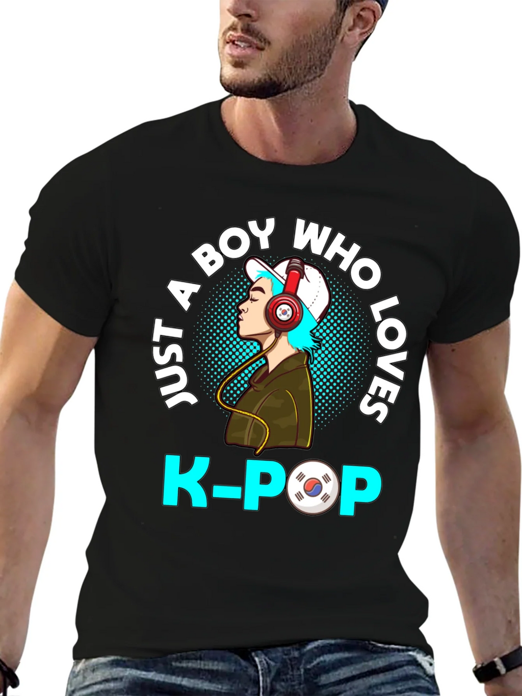 Just A Boy Who Loves K-POP T-Shirt product image 6