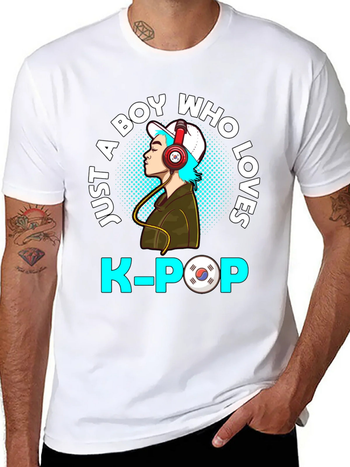 Just A Boy Who Loves K-POP T-Shirt product image 7