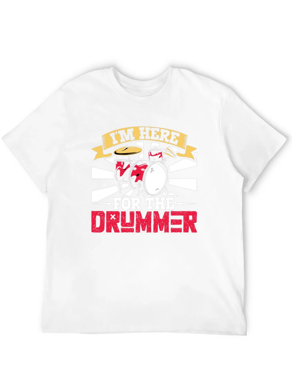 Im Here For The Drummer Black T-Shirt product image 11
