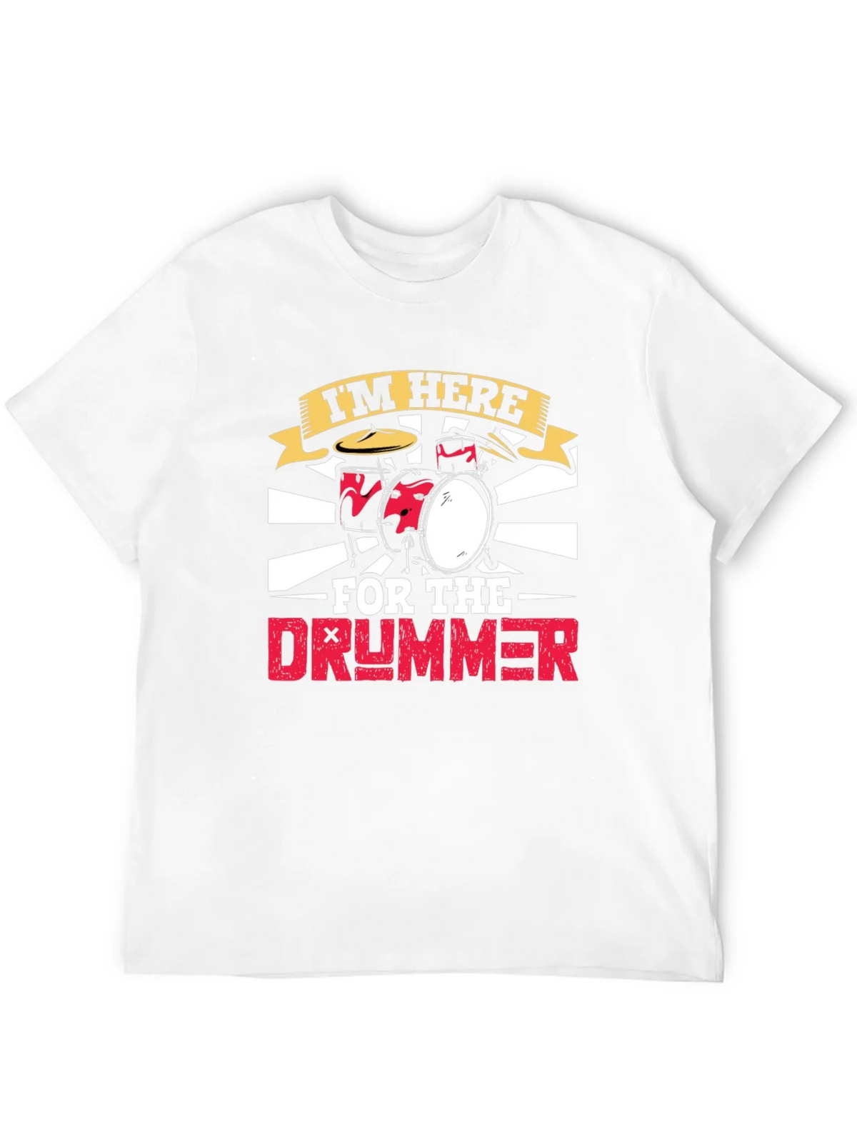 Im Here For The Drummer Black T-Shirt product image 11