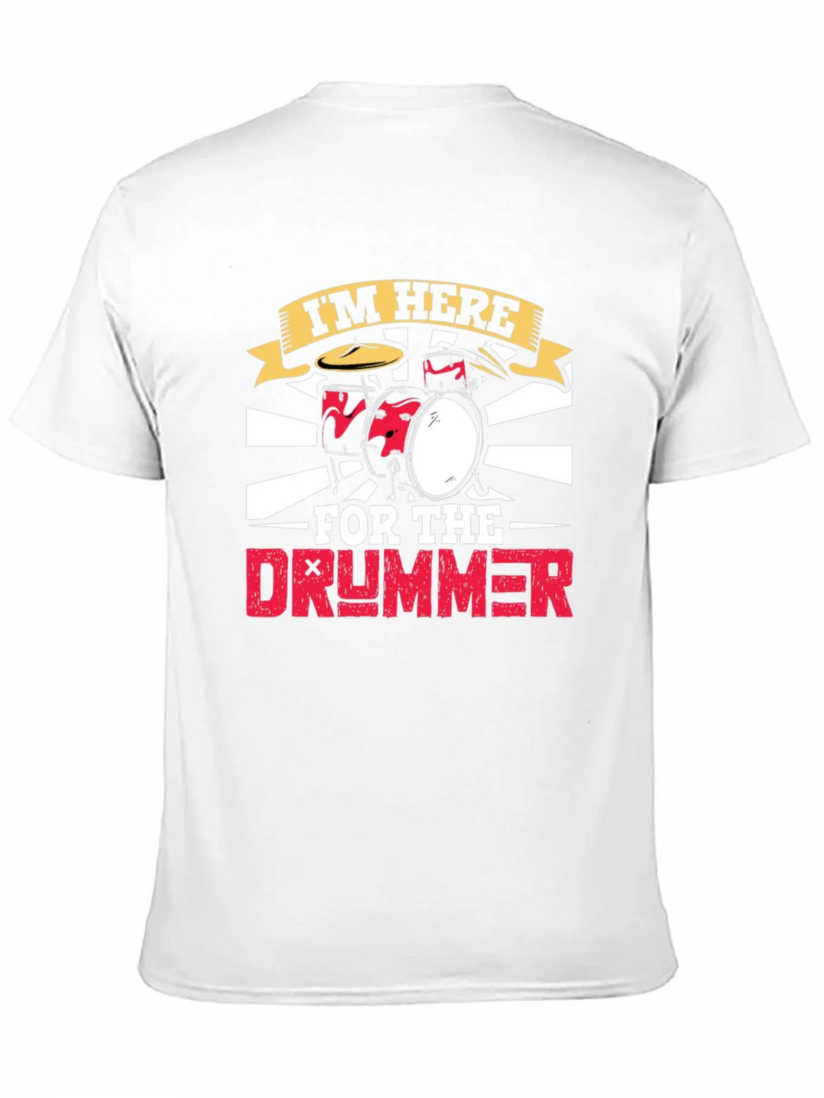 Im Here For The Drummer Black T-Shirt product image 10