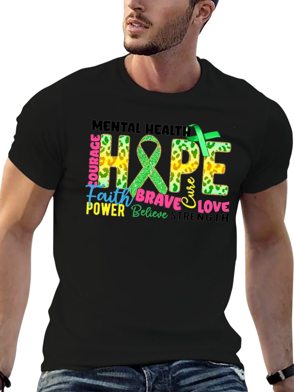 Mental Health Hope Awareness Graphic T-Shirt product image 4