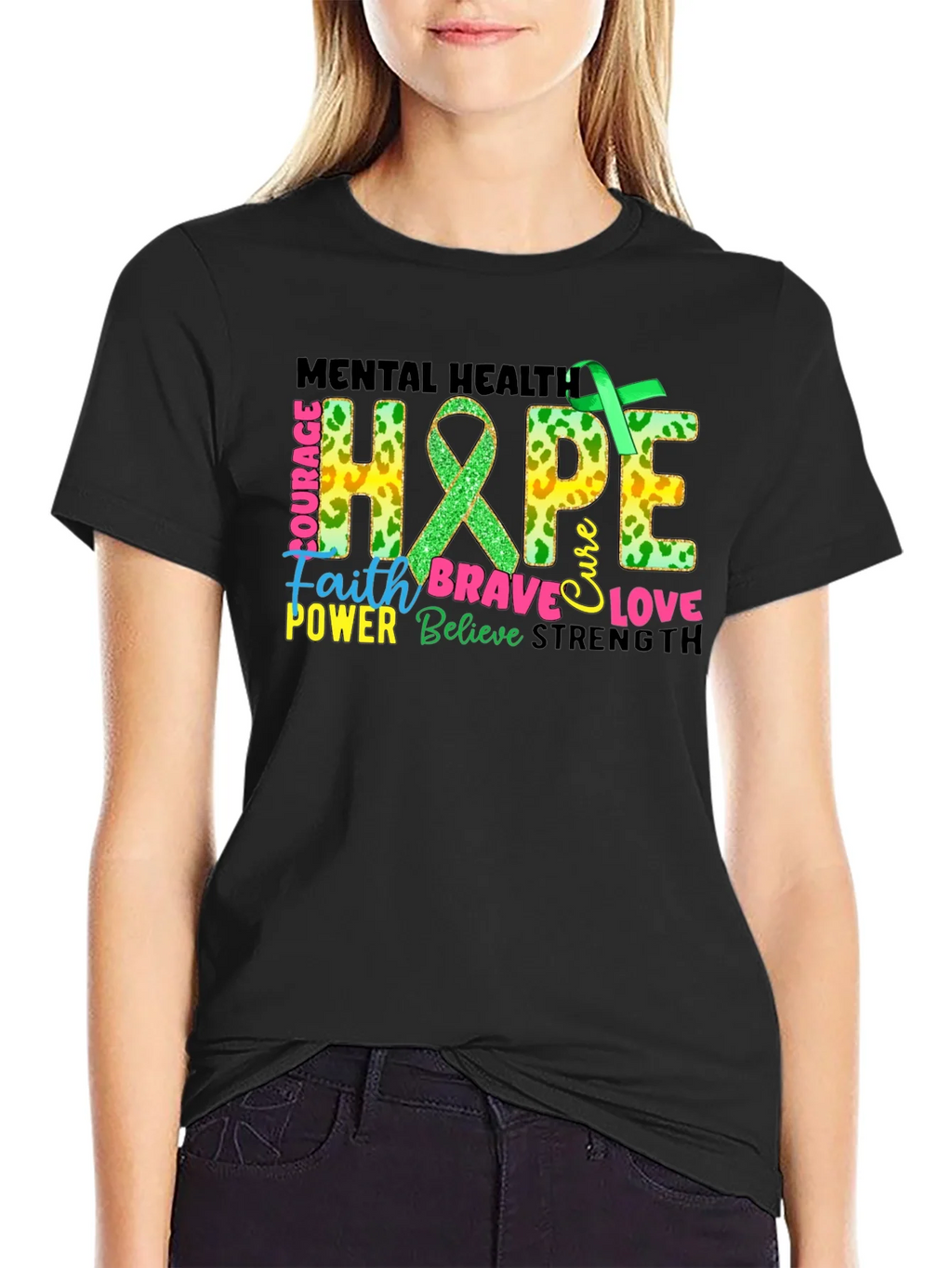 Mental Health Hope Awareness Graphic T-Shirt product image 2