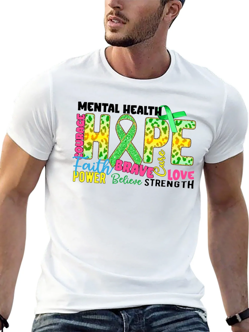 Mental Health Hope Awareness Graphic T-Shirt product image 7