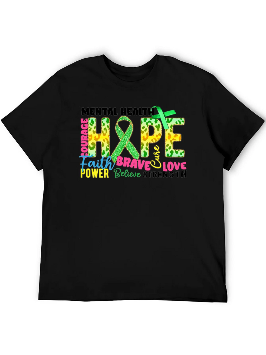 Mental Health Hope Awareness Graphic T-Shirt product image 3