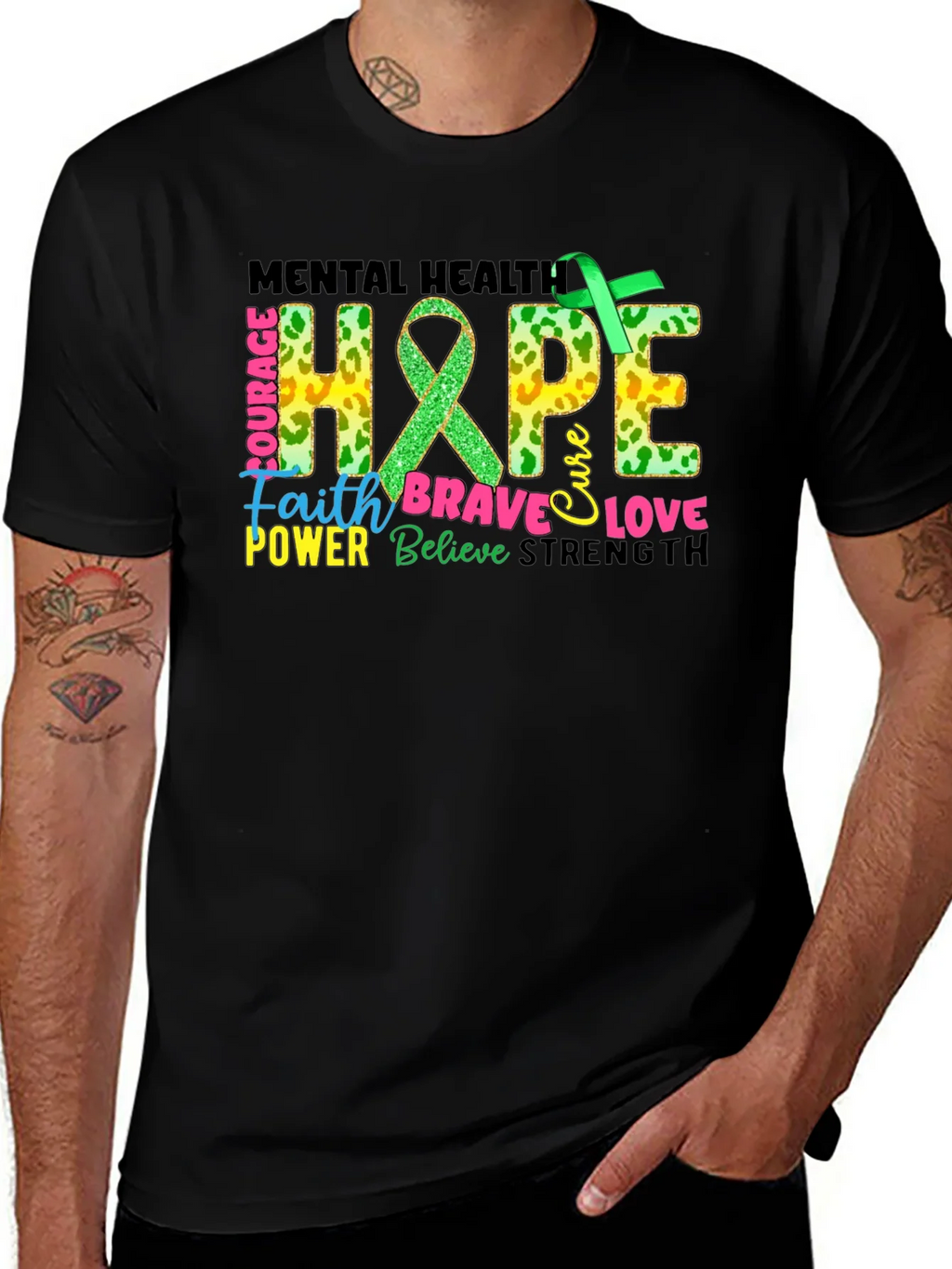 Mental Health Hope Awareness Graphic T-Shirt product image 1