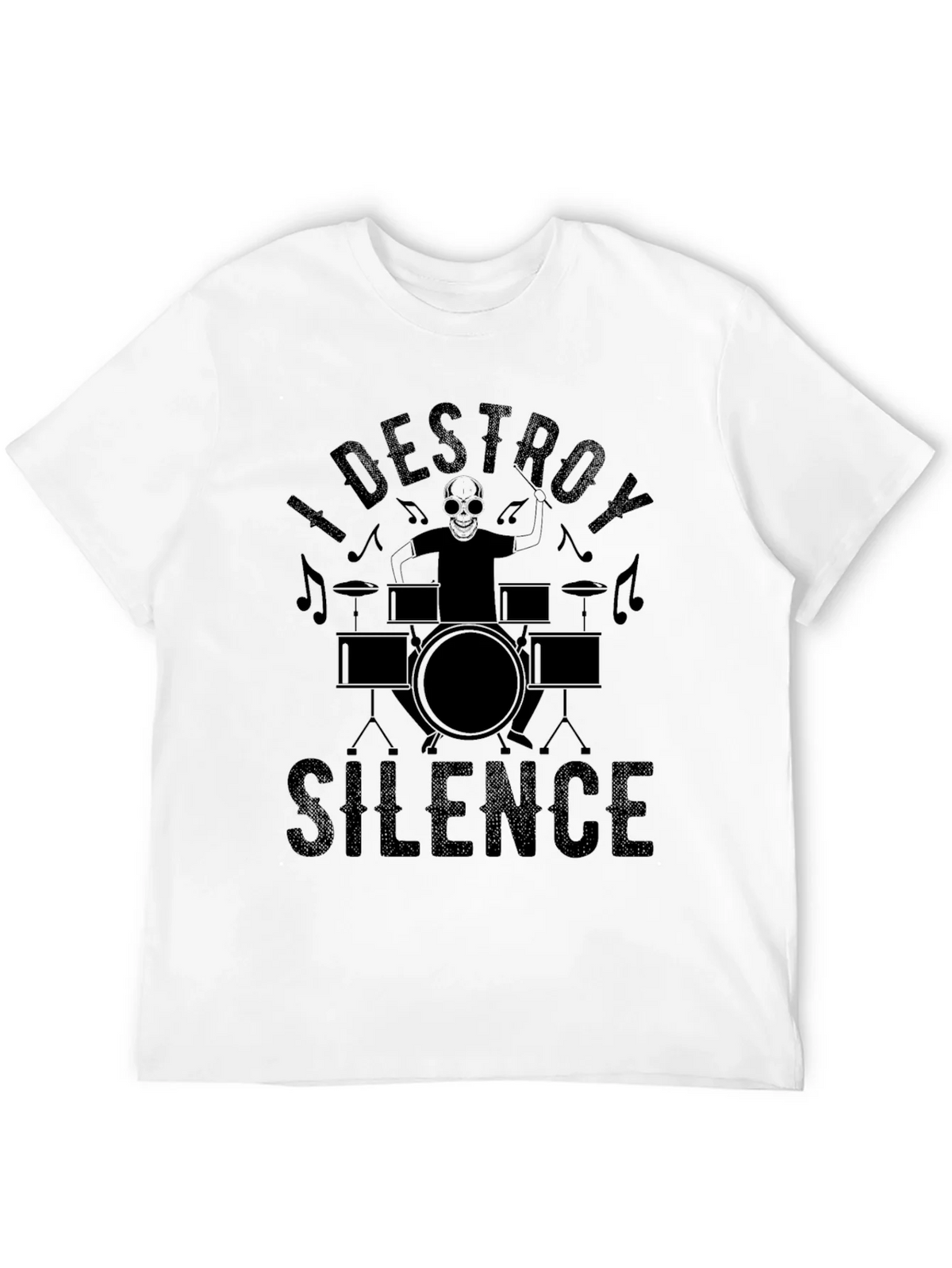 I Destroy Silence Black T-Shirt product image 11