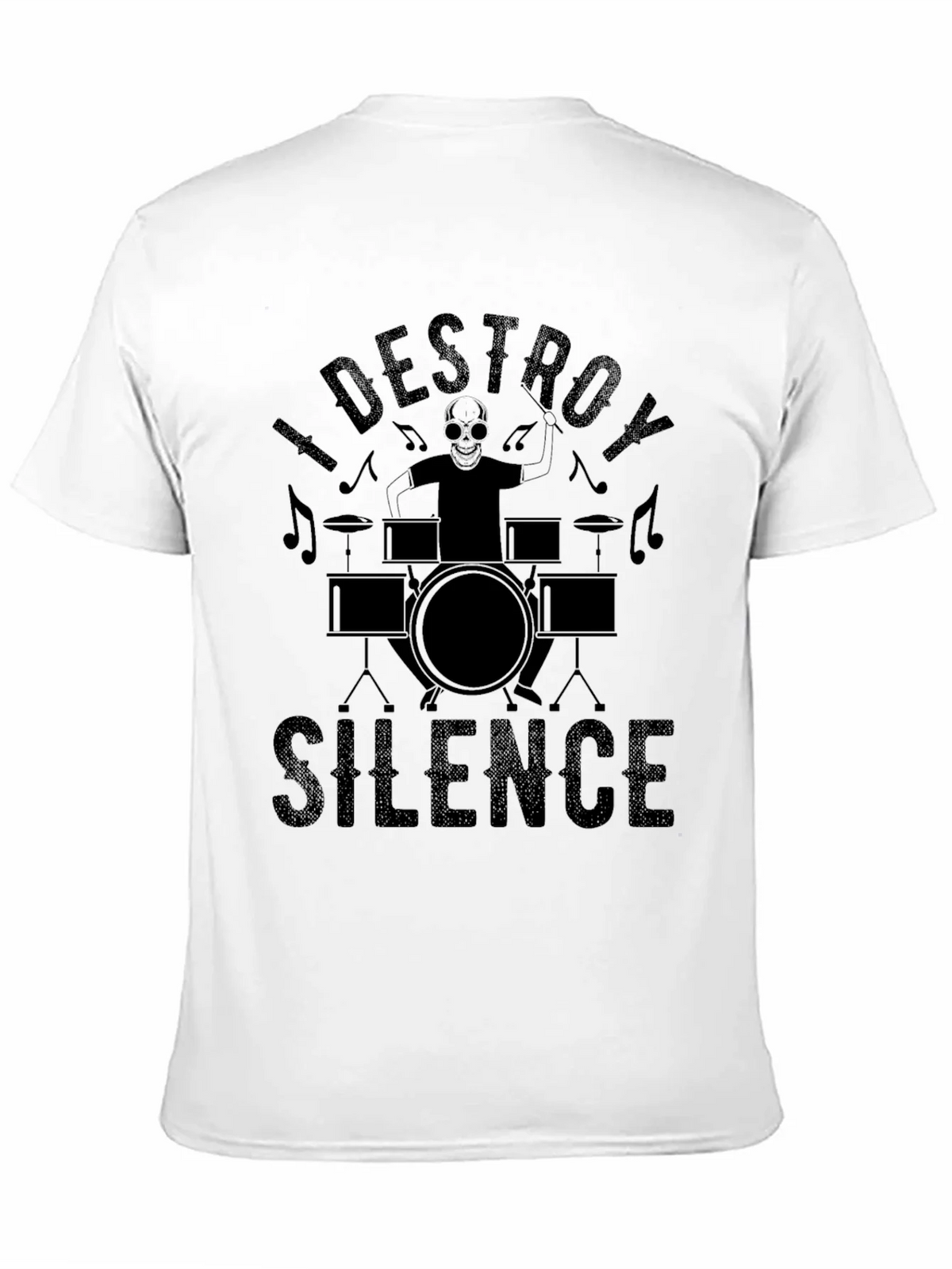 I Destroy Silence Black T-Shirt product image 10