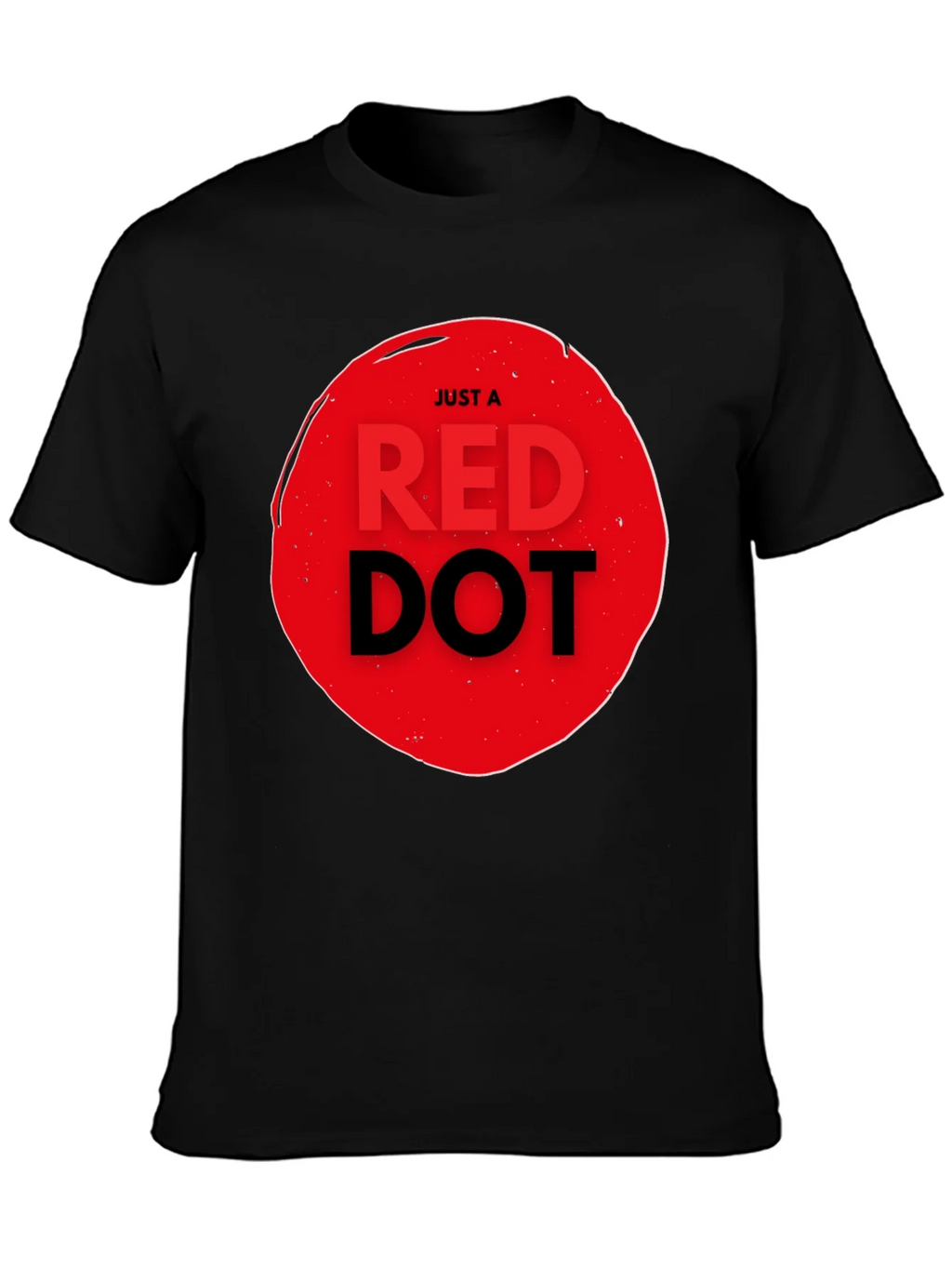 Just a Red Dot Graphic Tee - Trendy Casual T-Shirt product image 3