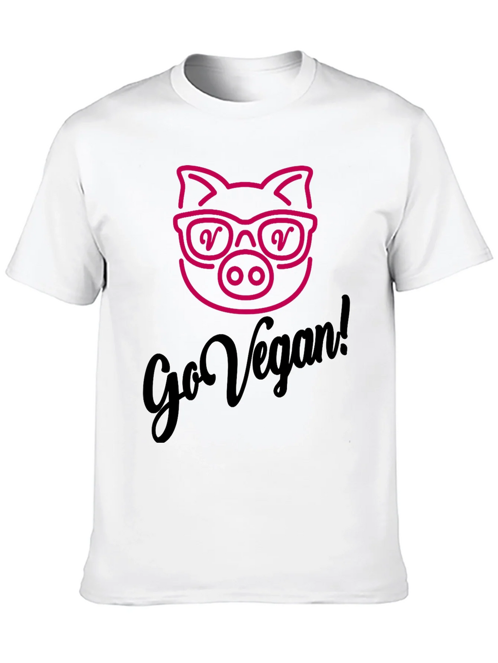 Go Vegan Pig Graphic Tee - Unisex Soft Cotton product image 9