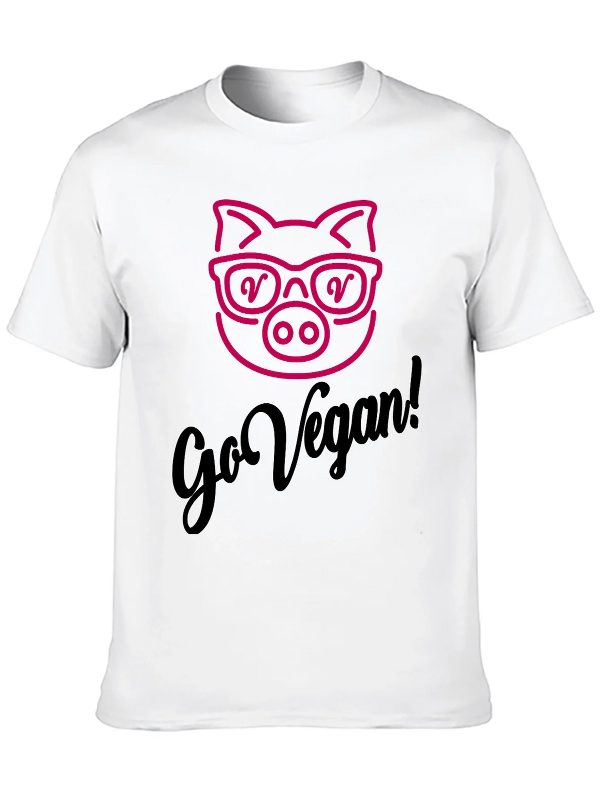 Go Vegan Pig Graphic Tee - Unisex Soft Cotton product image 9