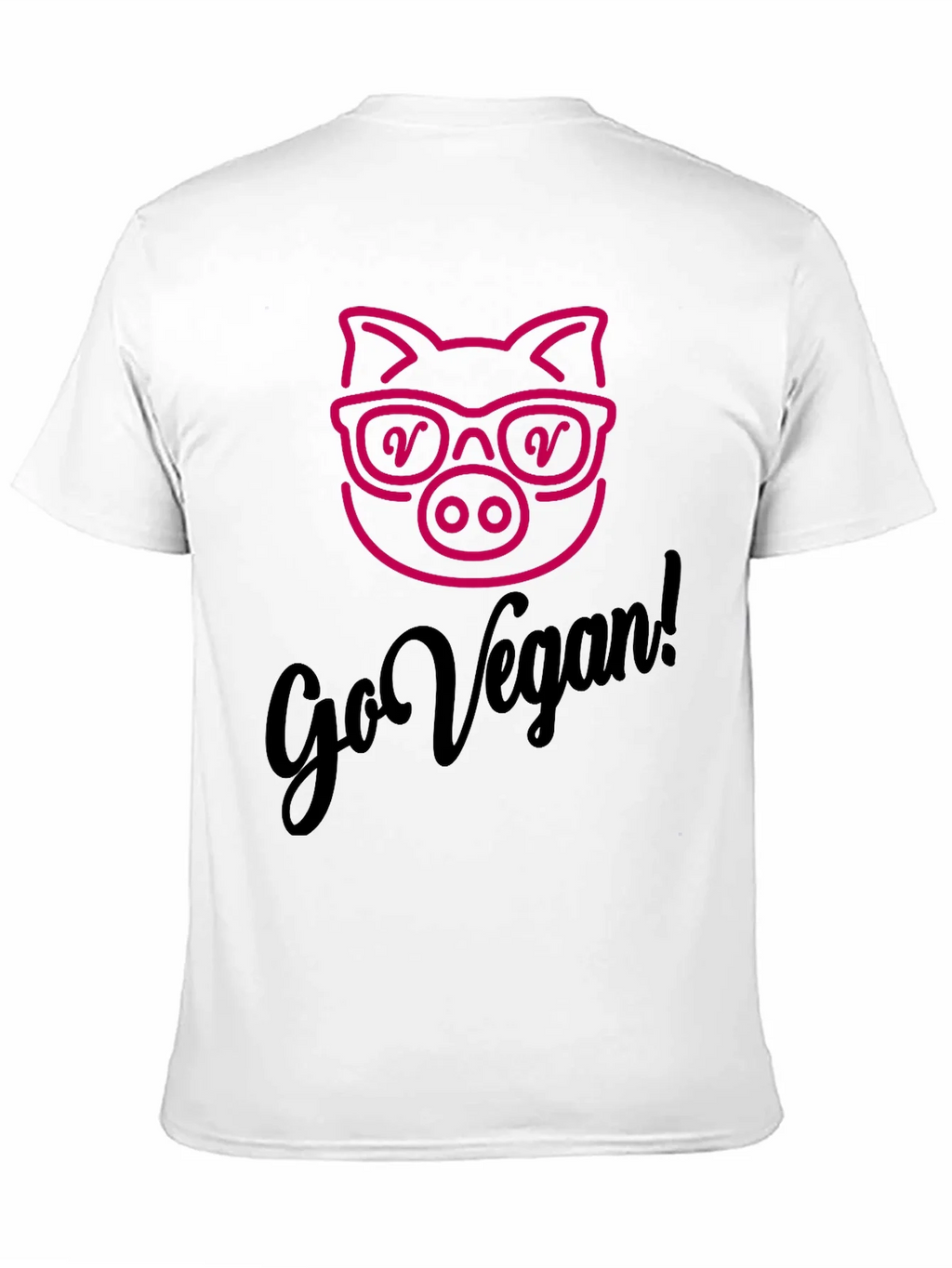 Go Vegan Pig Graphic Tee - Unisex Soft Cotton product image 10