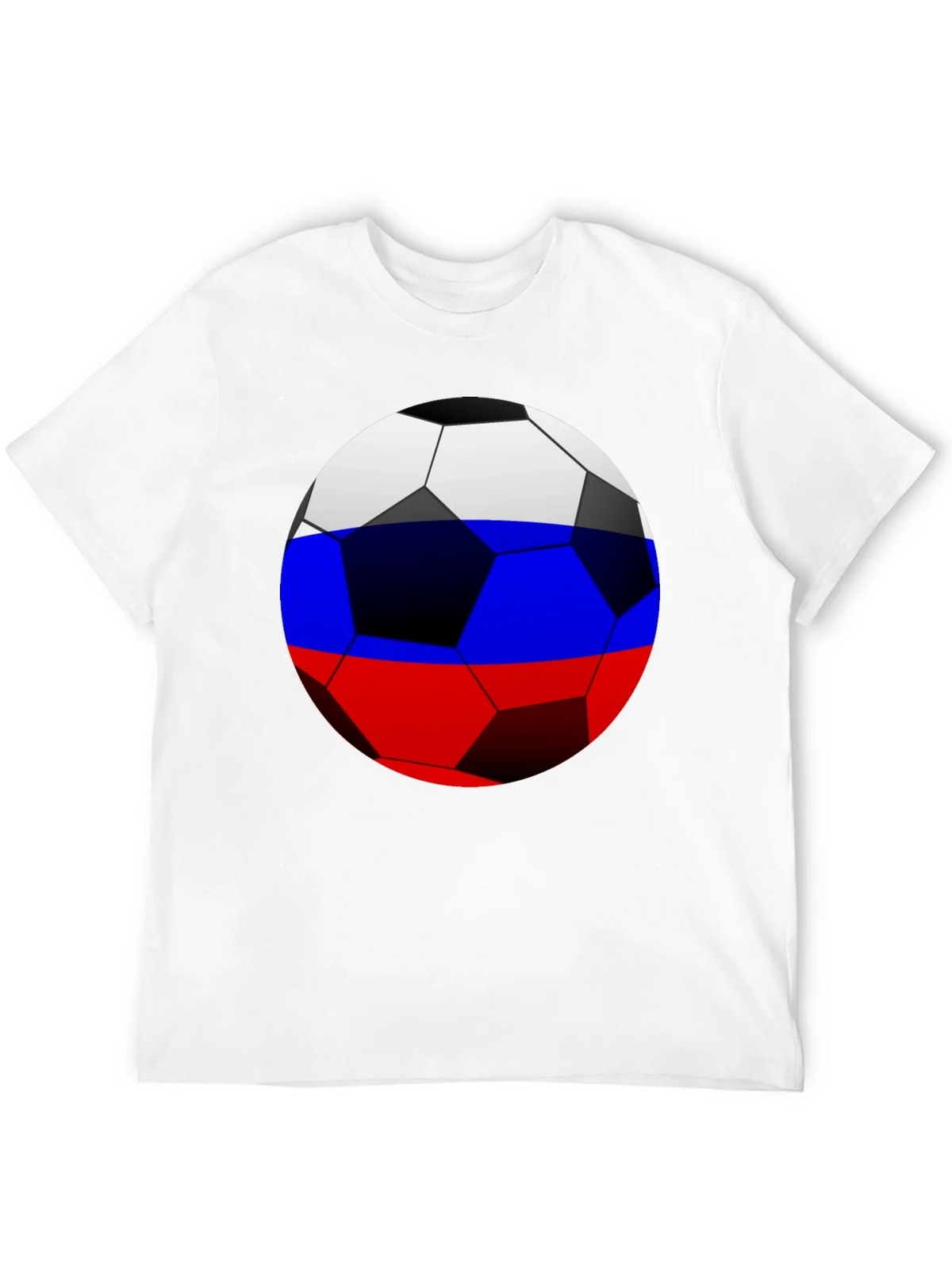 Russia Flag Soccer Ball T-Shirt product image 6