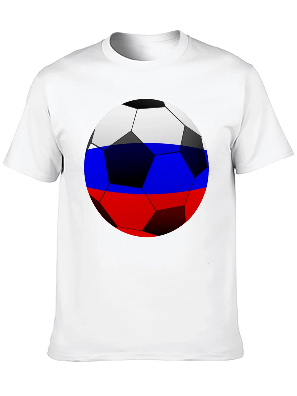 Russia Flag Soccer Ball T-Shirt product image 5