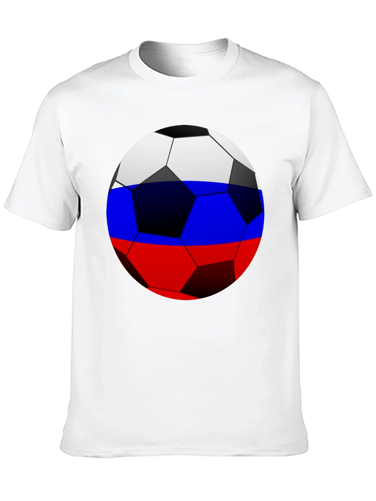Russia Flag Soccer Ball T-Shirt product image 5