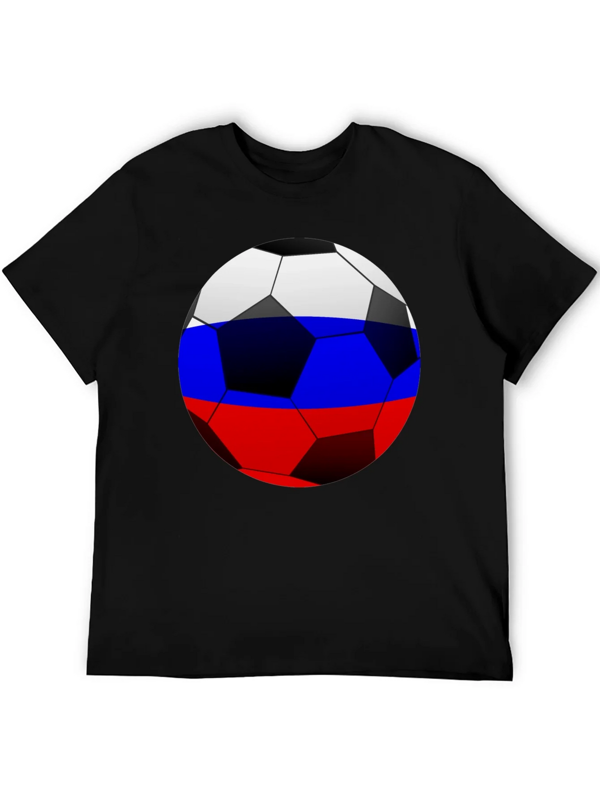 Russia Flag Soccer Ball T-Shirt product image 3