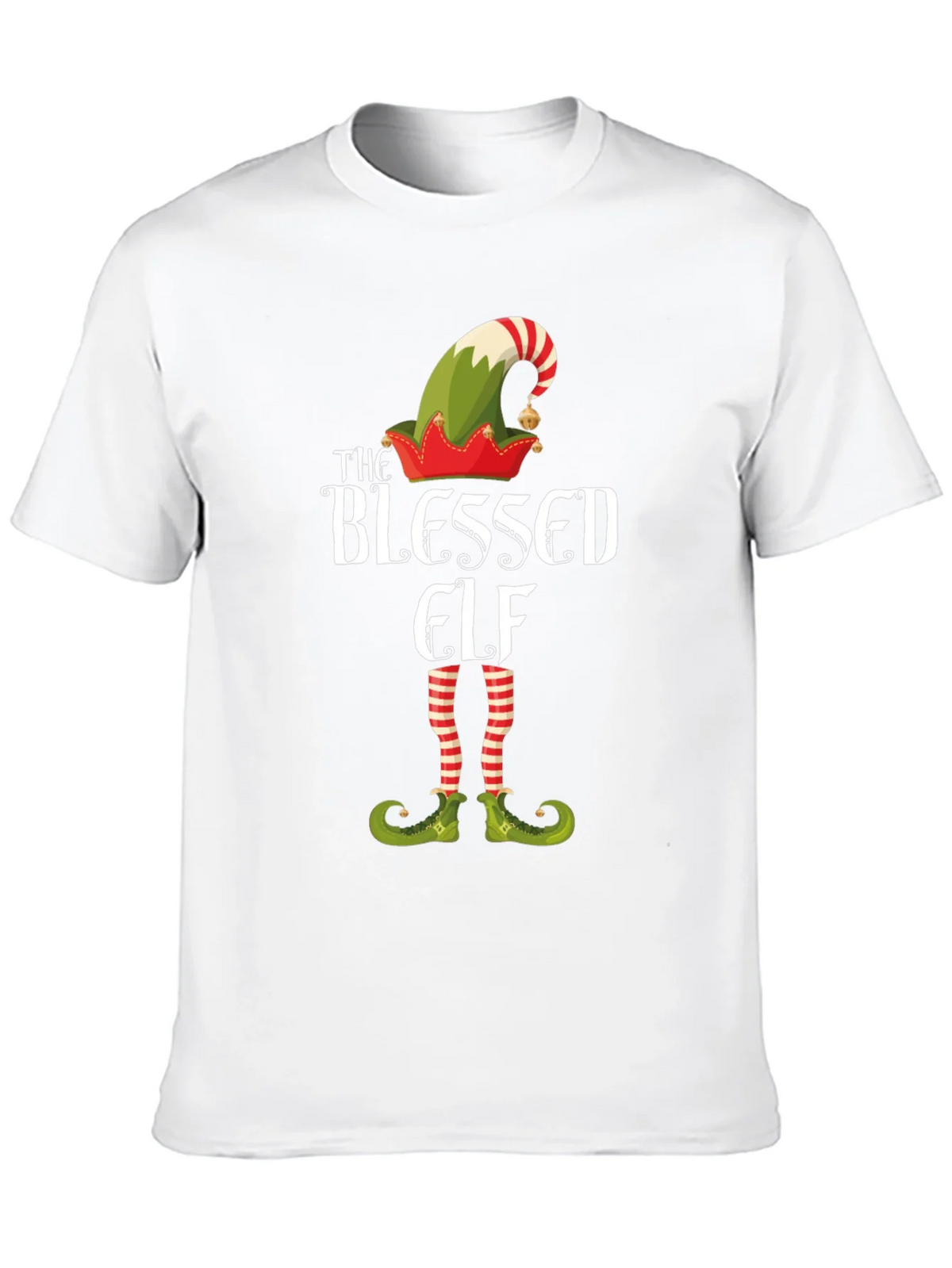 Blessed Elf Graphic T-Shirt - Festive Holiday Apparel product image 9