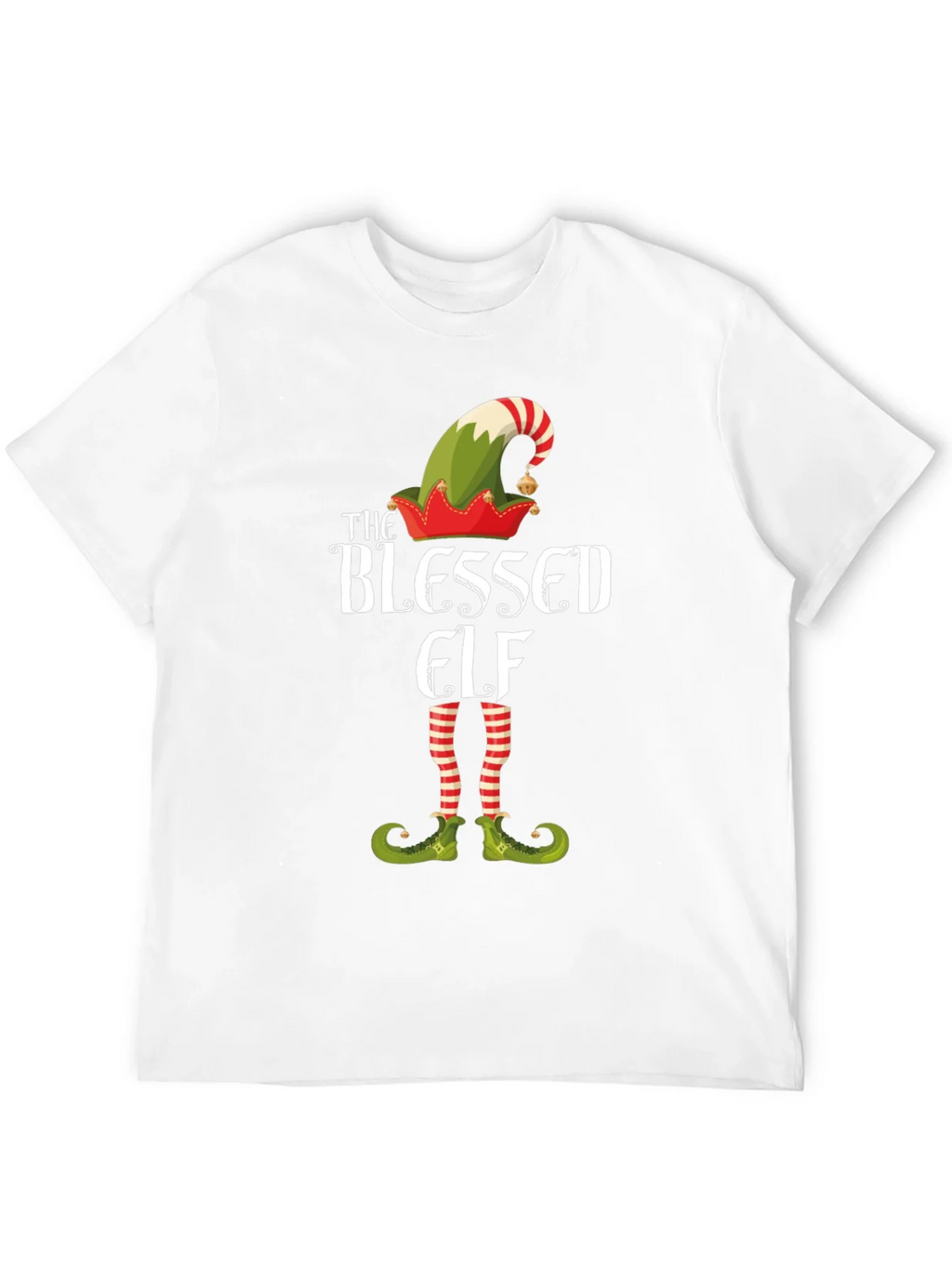Blessed Elf Graphic T-Shirt - Festive Holiday Apparel product image 11