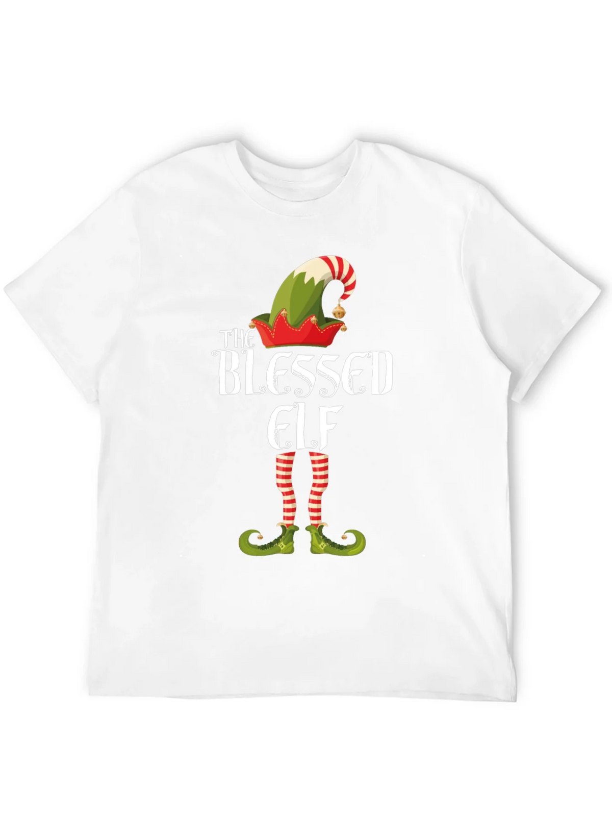 Blessed Elf Graphic T-Shirt - Festive Holiday Apparel product image 11