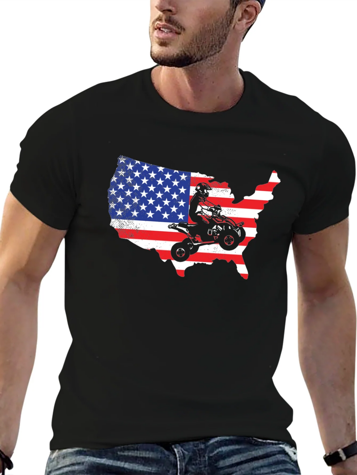 USA ATV Rider T-Shirt product image 6
