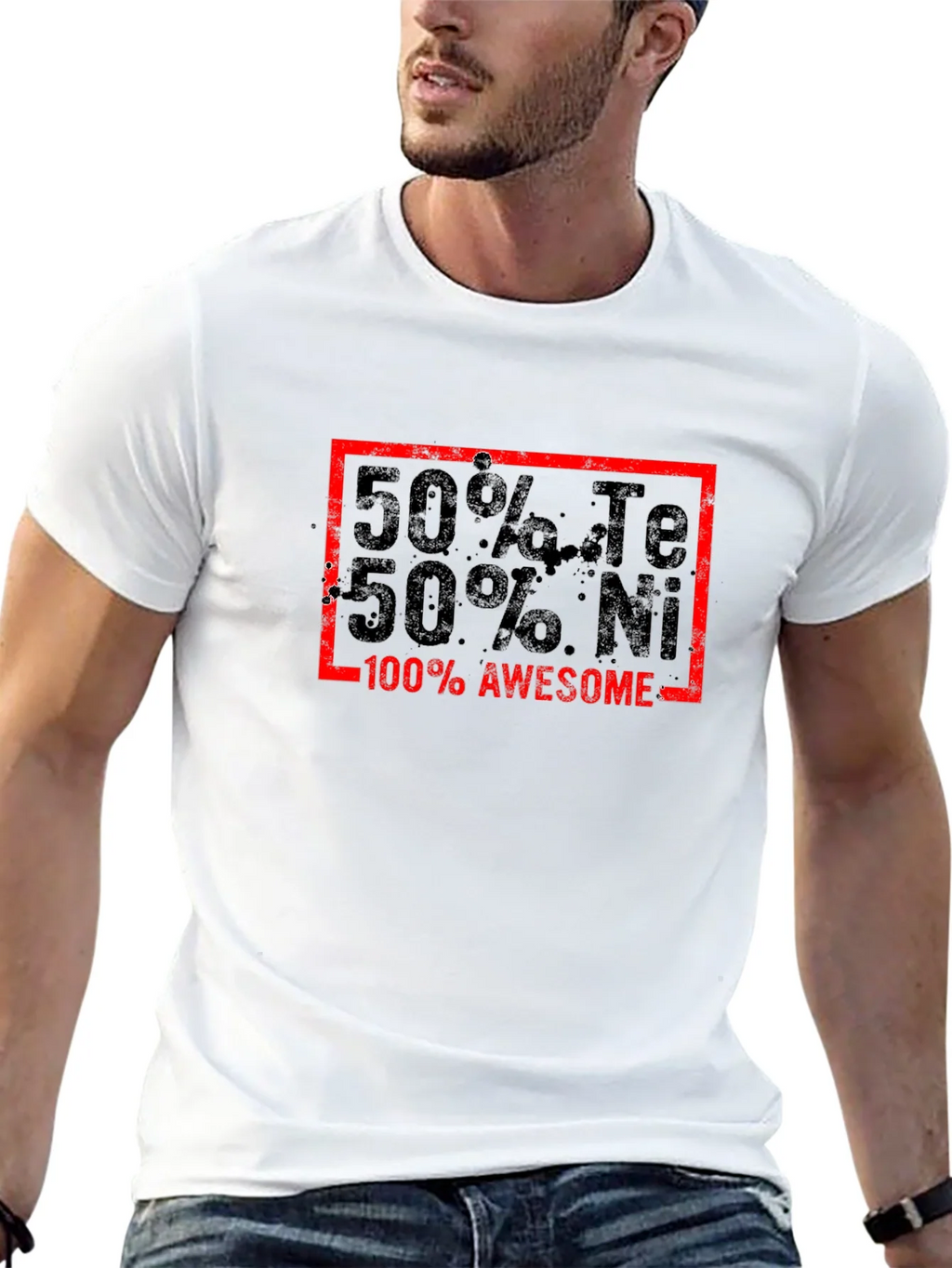 Awesome 50% Te 50% Ni Graphic T-Shirt product image 12