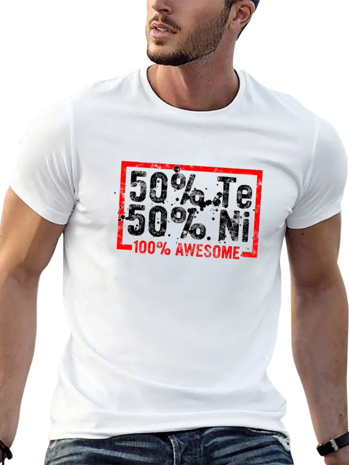Awesome 50% Te 50% Ni Graphic T-Shirt product image 12