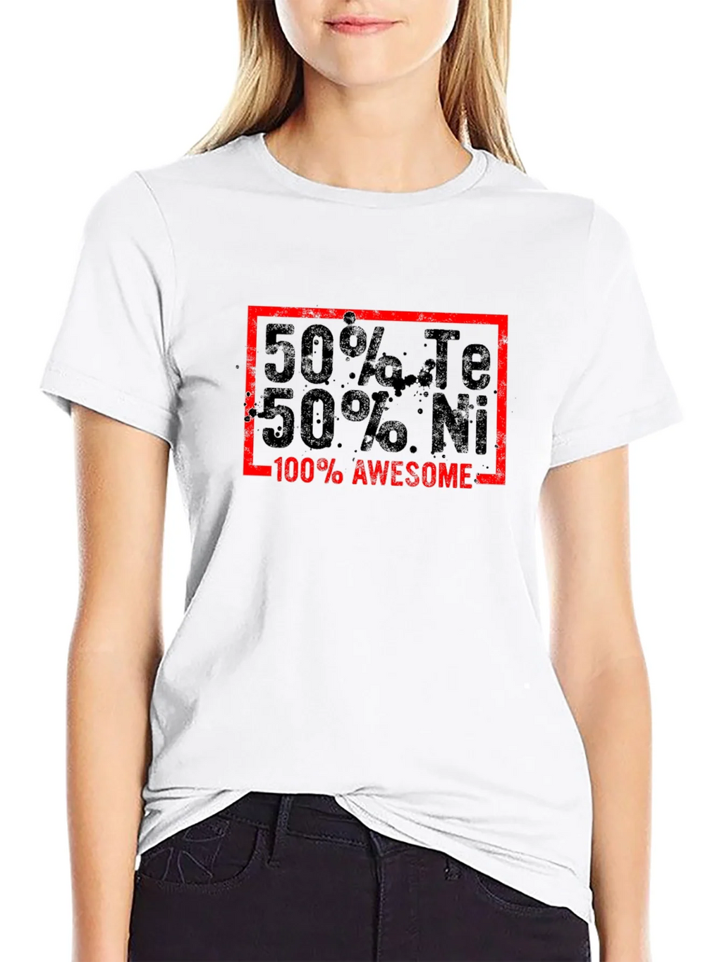Awesome 50% Te 50% Ni Graphic T-Shirt product image 8