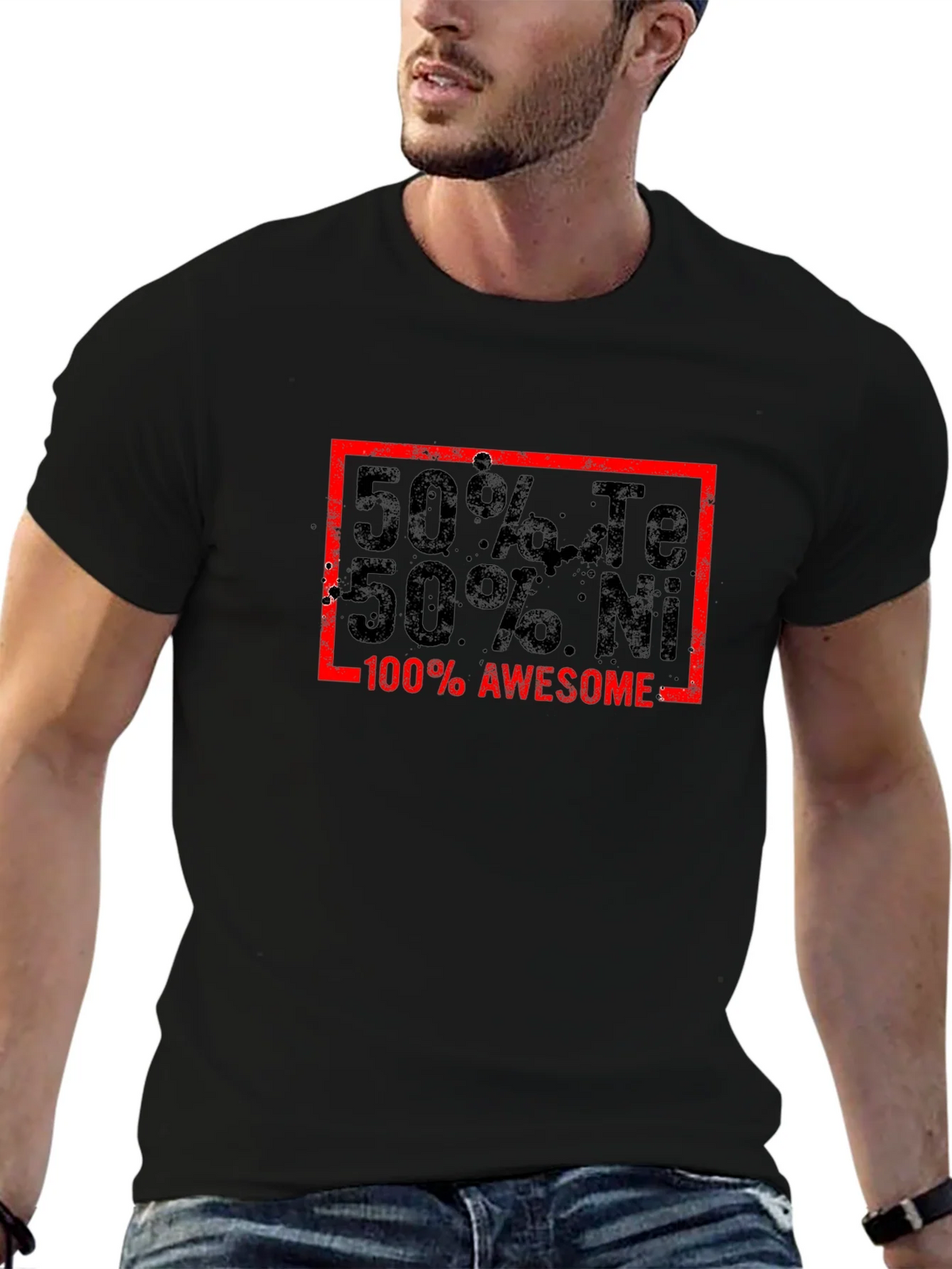 Awesome 50% Te 50% Ni Graphic T-Shirt product image 6