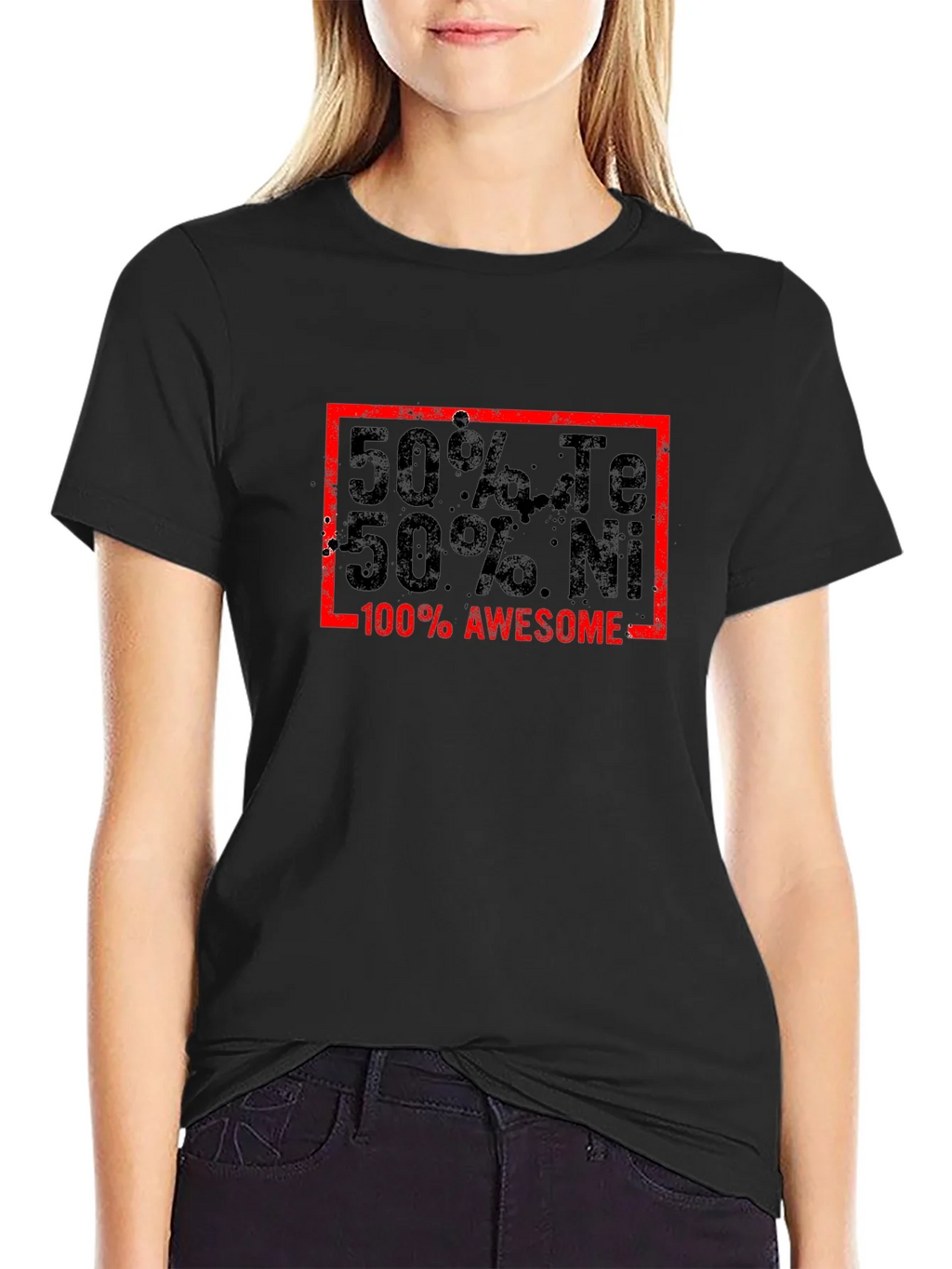 Awesome 50% Te 50% Ni Graphic T-Shirt product image 2