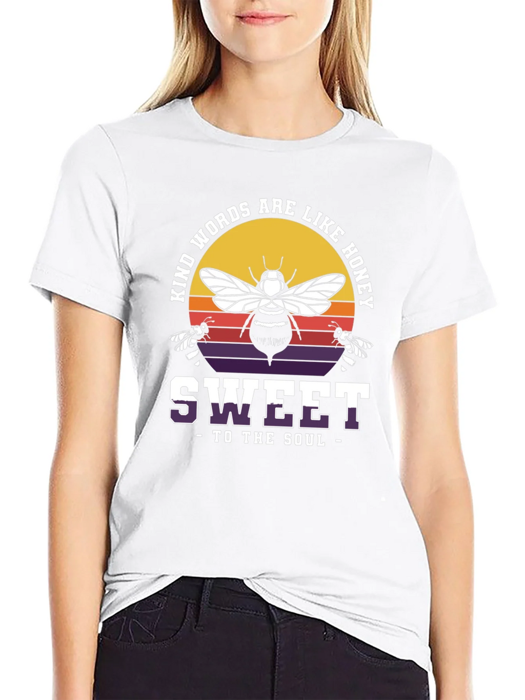 Kind Words are Like Honey Bee Graphic T-Shirt product image 8