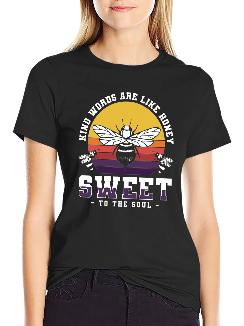 Kind Words are Like Honey Bee Graphic T-Shirt product image 2