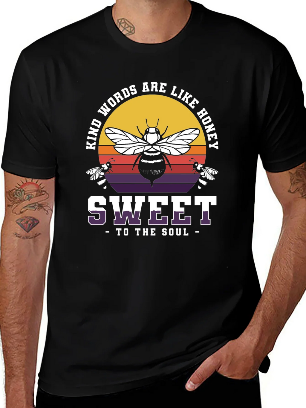 Kind Words are Like Honey Bee Graphic T-Shirt product image 1