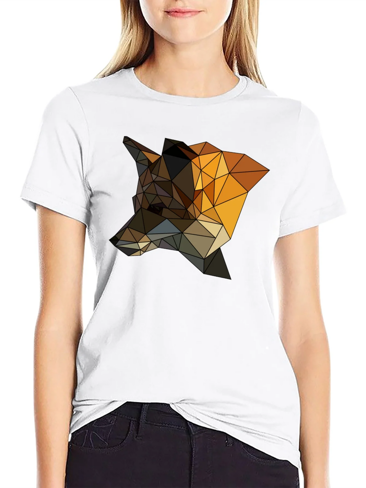 Geometric Fox T-Shirt - Stylish Animal Design product image 8