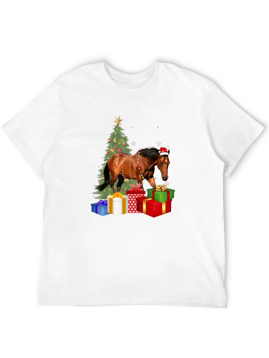 Festive Horse Christmas T-Shirt
