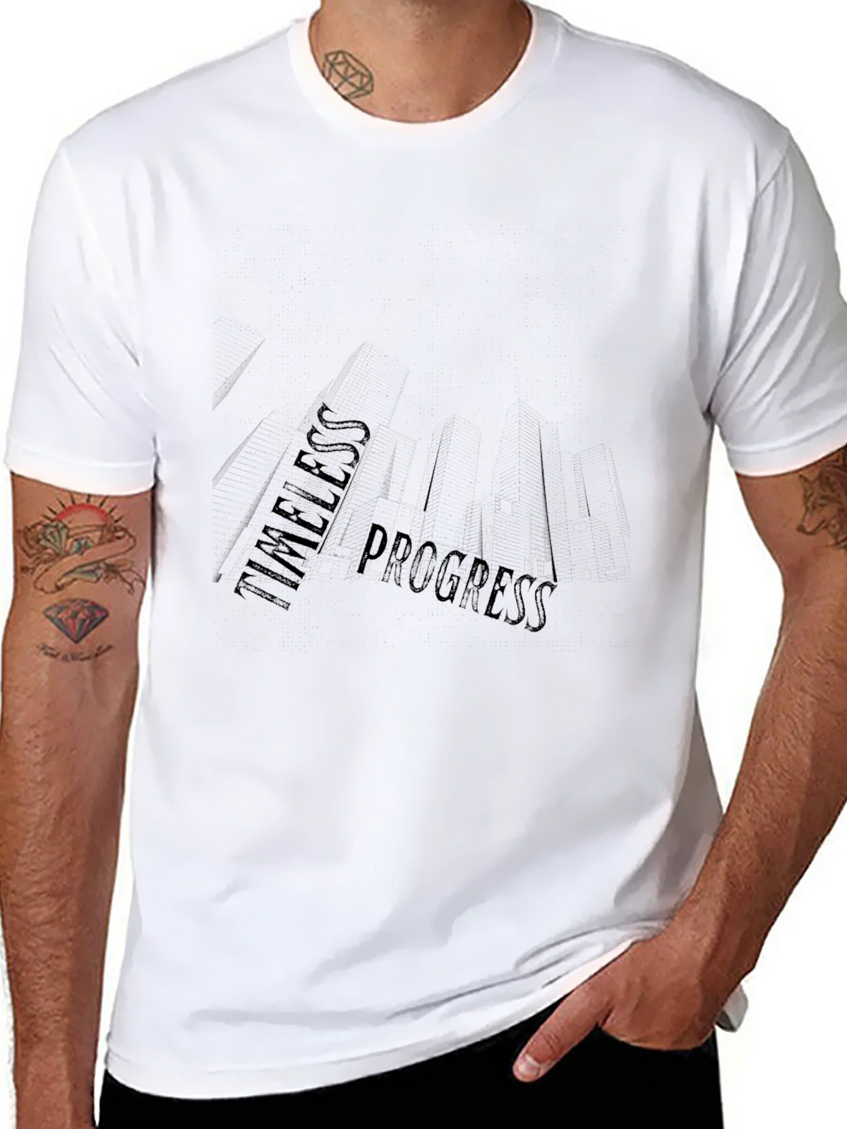 Timeless Progress Black Graphic Tee product image 7