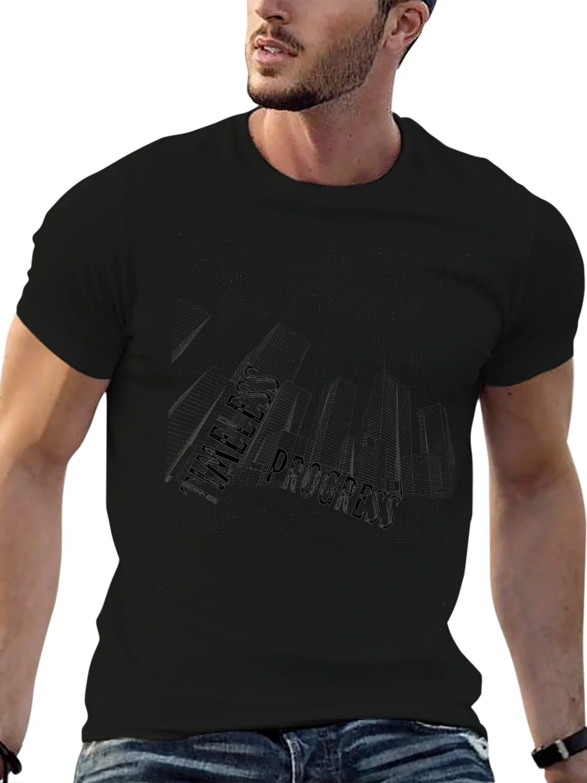 Timeless Progress Black Graphic Tee product image 6