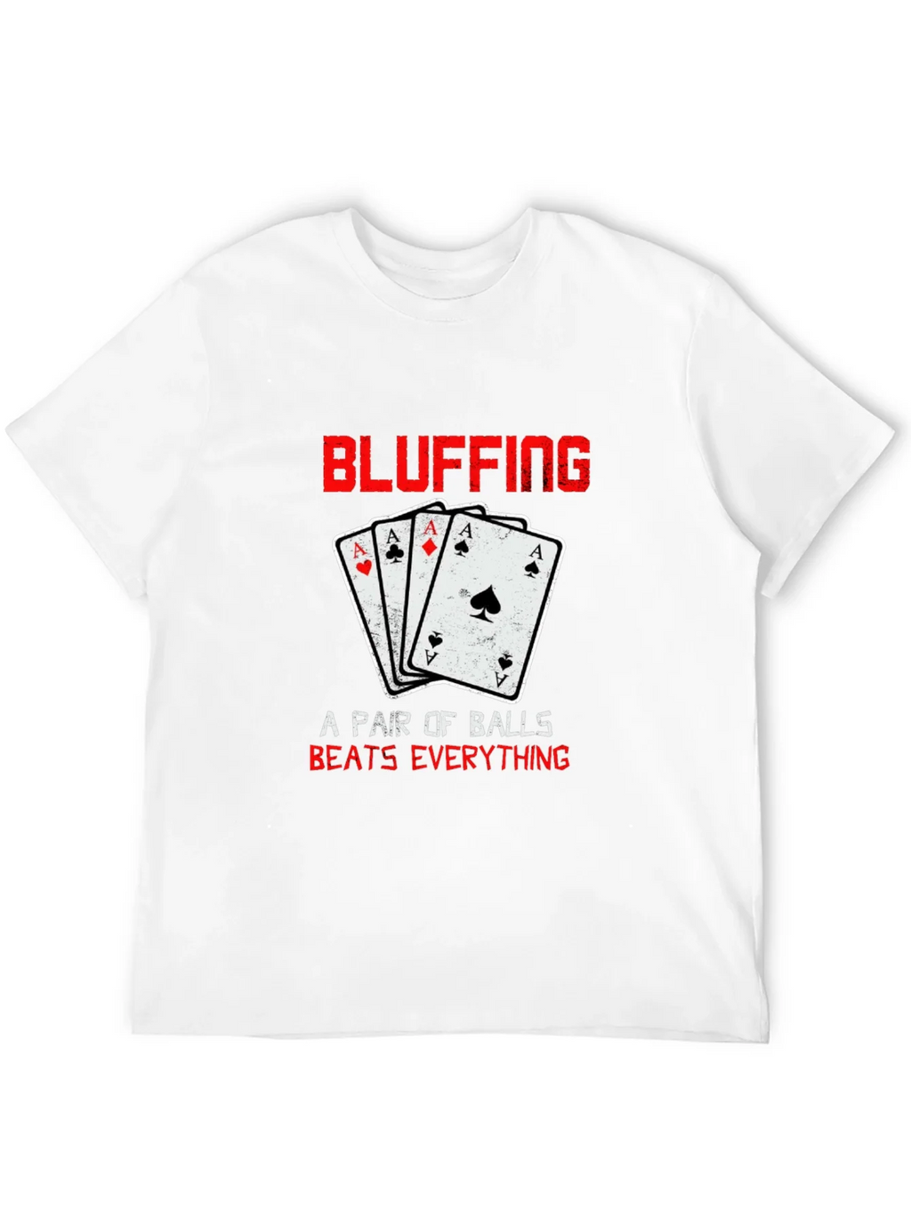 Bluffing Poker Ace Card Graphic T-Shirt product image 11