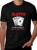Bluffing Poker Ace Card Graphic T-Shirt product image 1