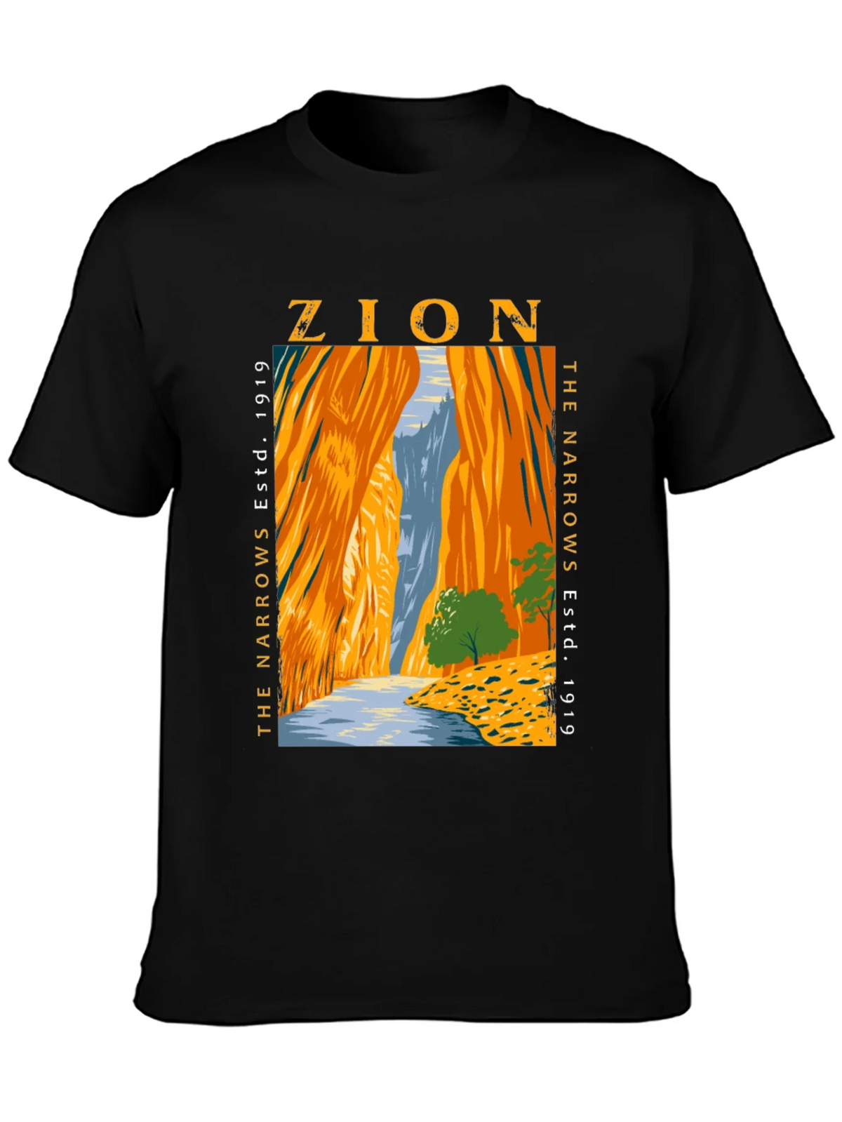 Zion Narrows Est. 1919 Graphic T-Shirt product image 1