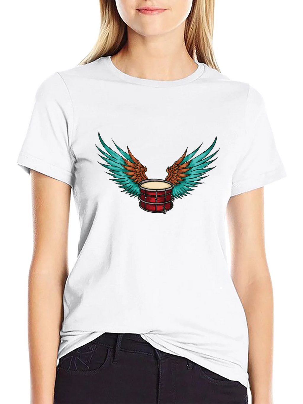 Drum with Wings Graphic Tee product image 8