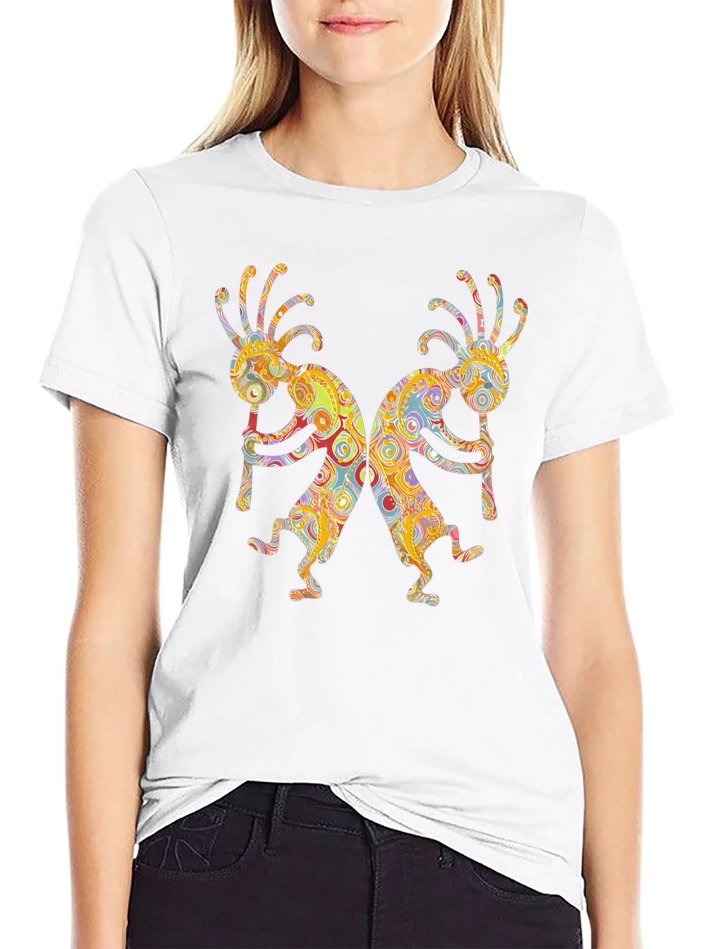 Kokopelli Dancer Graphic Tee - Black product image 2