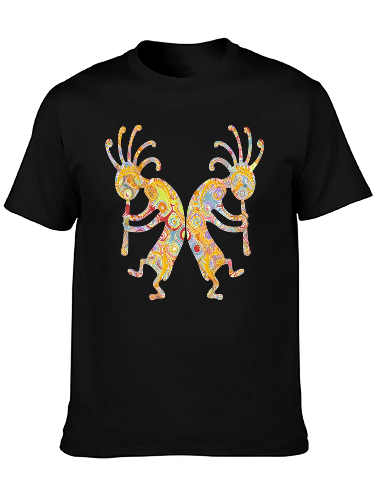 Kokopelli Dancer Graphic Tee - Black product image 1