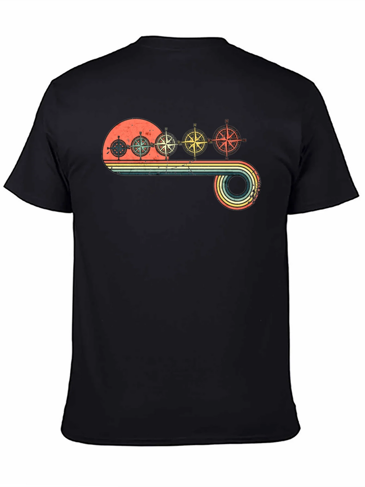 Vintage Compass T-Shirt - Retro Nautical Design product image 4